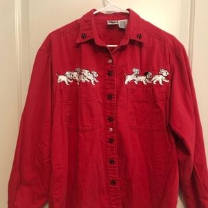 Disney embroidered shirt